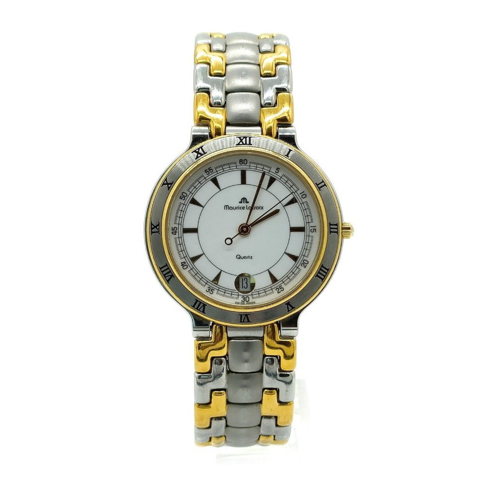 MAURICE LACROIX Watch 95417 34mm Men's Whites X Silver 1840256